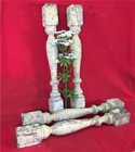 4 Balusters Painted Wood Architectural Salvage Spindles Porch House Trim A28 