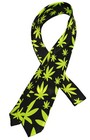     marijuana Weed     cannabis Neck Tie Bow Tie Scarf Tie Men Women Black Green