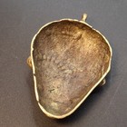 West African Brass Tribal Mask Pendant Ahsanti Baule