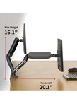 Dual Arm Tv Lcd Monitor Desk Mount Bracket Articulating Swivel Gas Spring