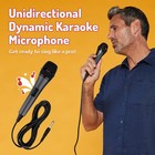 Wired Microphone For Karaoke Black Unidirectional Dynamic Vocal Plug-in Mic