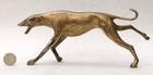 Vintage Brass Greyhound Whippet Lurcher Dog Figurine Running 10 5x26cm