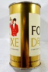 Fox Deluxe Chicago Flat Top Beer Can Bottom Opened  W  Awesome Fox Deluxe Vl 