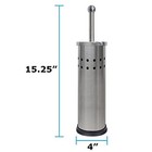 Blue Donuts Toilet Brush With Stainless Steel Holder  Toilet  Assorted Colors 