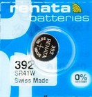392 Renata Sr41w Sr41  2 Piece  Watch Battery Free Shipping Authorized Seller