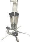 Bar Set Boston Shaker Stainless Steel Glass Shaker Strainer Glass Stirrer Spoon