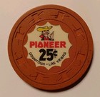     Pioneer Las Vegas 25 Cent Casino Chip  Vegas Vic Rare H c Cj Mold      