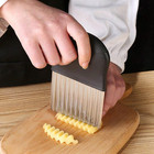 Crinkle Wavy Potato Slicer Stainless Steel French Fries Cutter Potato Chip Slice