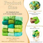 15 Colors Felting Wool Roving Gradient Color Needle Felting Wool
