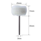 10pcs Mini Sanding Polishing Wheels  Shank Felt Buffing Drill Tools - New