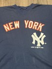 Vintage Logo 7 New York Yankees Jersey Shirt L