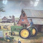 John Deere Framed Farm Scene Art Print By Marilyn Rea  Agriculture Theme