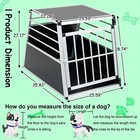 35    25    27  Aluminum Car Transport Box Travel Transport Box For Dogs And Cats