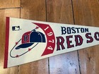 Vintage 1974 Full Size Felt Pennant Boston Red Sox Mlb Baseball Cap Logo Rare