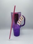 Rare Dunkin Stainless Steel Tumbler 40 Oz Metallic Purple 2024