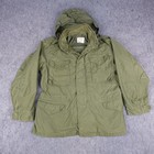 Vintage Military Jacket Mens Medium Olive Alpha M65 Cold Weather Field Coat 70s