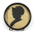 Antique Hollow Cut Silhouette Pair Underwood Family