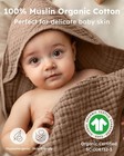 Hooded Baby Towels For Newborn 2 Pack 100  Muslin Organic Cotton Baby Bath To   