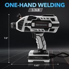 110v Handheld Welding Machine Kit With Auto-darkening Goggles   Welding Rods