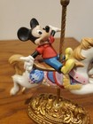 New England Collectors Society Disney Mickey Mouse Carousel Horse Figurine Htf  
