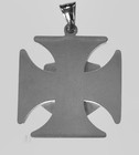 Harley Davidson Stainless Steel Iron Cross Biker Motorcycle Pendant Necklace