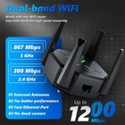 2024 Wifi Extenders Signal  1 2gbps Wifi Extenders Signal Booster Dual Band W   