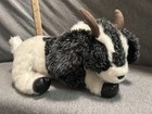 Folkmanis Goat Hand Puppet Plush Black White Horns Stuffed Animal Large Toy