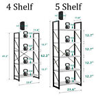Industrial 4-6 Shelf Wood Bookcase Bookshelf Storage Display Rack Book Shelving