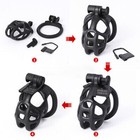    lowest Price     Cobra Male Chastity Cage Lock Device With 4 Rings Device 5 Sizes