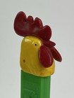 Vintage No Feet Pez Dispenser Green Stem  Chicken Rooster Austria 2 6