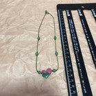 Tous Heart Necklace Elegant Jewelry Gift Fashion Accessories Green D821