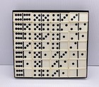 Vintage Dandy Double Six Lightweight Dominoes By Crisloid - 28 Piece Set W  Box