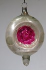 Antique Vintage Blown Glass Double Indent Drop Christmas Ornament Germany