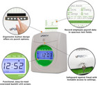 Time Clock System Bundle For Small Business Employee Punch Clock With 100 Cards