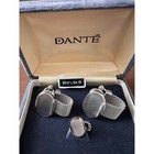 Vintage Dante Wrap Link Cufflinks   Tie Tack Set In Original Box Men s 