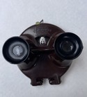 Vtg 1940s Sawyer s View-master Model B Brown Bakelite Clamshell With Box Flaws