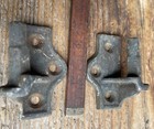 One Pair Vintage Cast Iron Shutter Hinge Hardware
