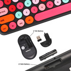Wireless Keyboard Mouse Combo Retro Typewriter Style Usb Desktop Laptop Computer