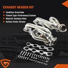 Shorty Stainless Performance Headers For Dodge Ram 1500 2009-2018 5 7l Hemi Usa