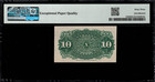 Fr-1258  0 10 Fourth Issue Fractional Currency - 10 Cents - Graded Pmg 63 Epq