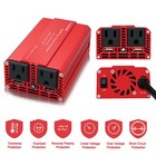 500w Car Power Inverter Dc 12v To Ac 110v 120v Converter W  2usb 2sockets Red
