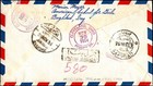 Iraq 1950s Registered Airmail Cover To Usa