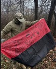 Painted Flag Of The Ukrainian Army With The Signature Of Veterans 