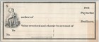 X2 Lot C1890s Blank Paper Check Engraved Woman Letterhead Sd Childs Bank Bill 1e