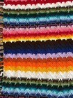 Hand Made Crochet Blanket Afghan In Rainbow  Twin Size   new  Unique