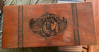 Vintage Chinese Asian Carved Camphor Chest Approx  29  X 13 1 2  W  Lock