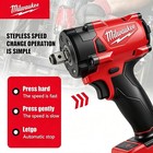 Milwaukee 1 2  M18 Brushless Cordless Impact Wrench 650n m 3500rpm