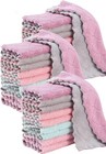 24 Pack Kitchen Dish Cloths Towels  Super Soft And Absorbent Multicolor   