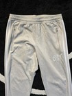 Adidas Originals Track Pants 83-c Mens Size M White Joggers Zip Pockets Sweats