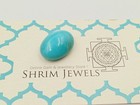 15 96ct Natural Turquoise Oval Cabochon Loose Gemstone Pendant  Ring Jewelry